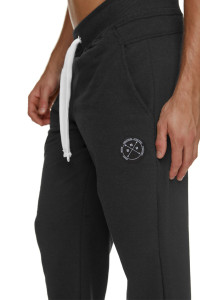 BODY MOVE 1120 straight trousers Black