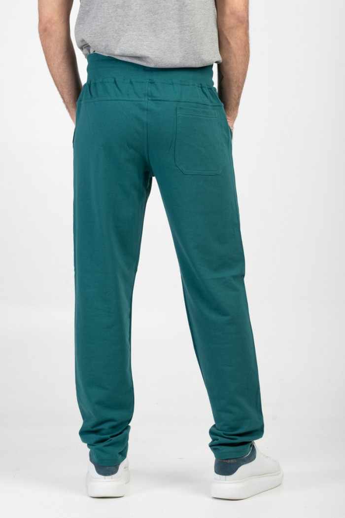 BODY MOVE 1120 straight trousers BODY MOVE 1120 straight Cypress green