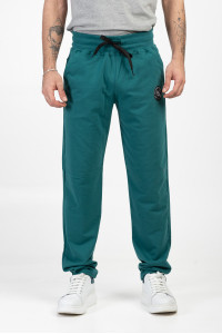 BODY MOVE 1120 straight trousers BODY MOVE 1120 straight Cypress green