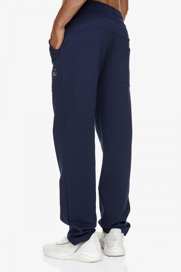 Jogginghose BODY MOVE 1181 Straight Blau Dunkelblau