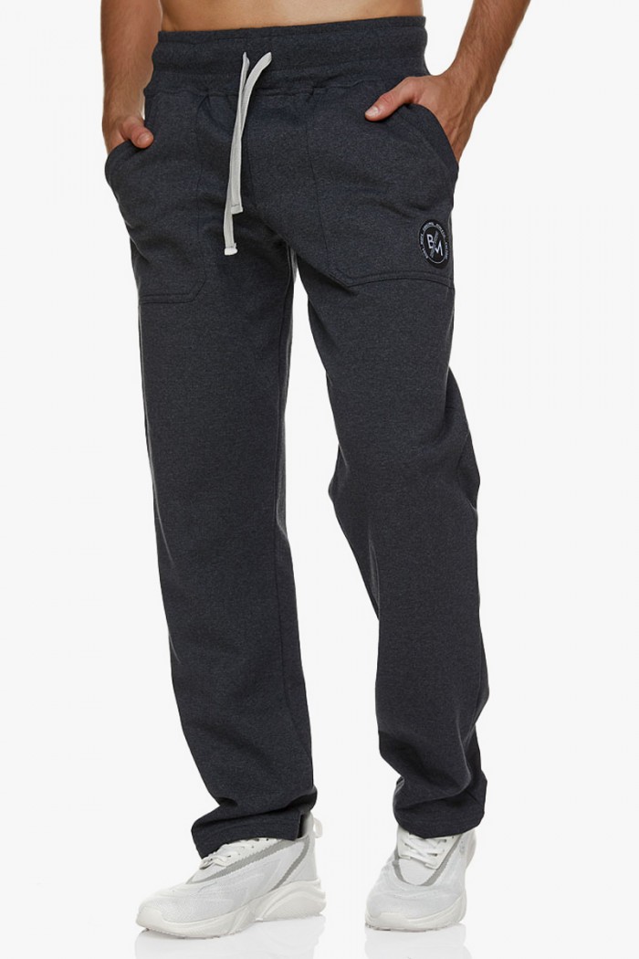 Sweatpants BODY MOVE 1181 straight Charcoal
