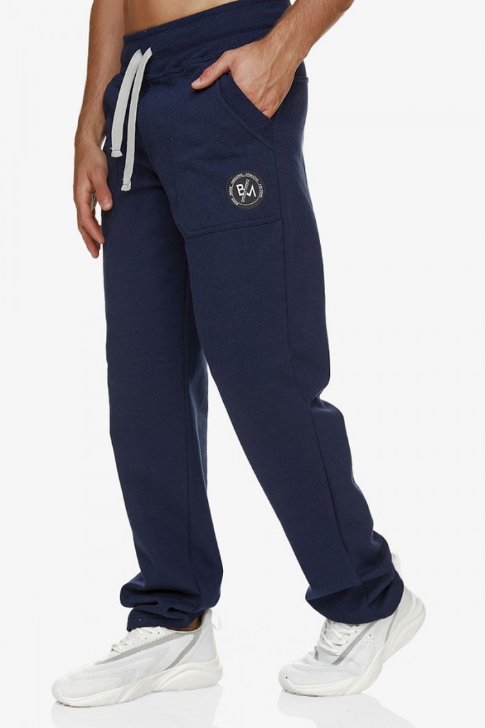 Jogginghose BODY MOVE 1181 Straight Blau Dunkelblau