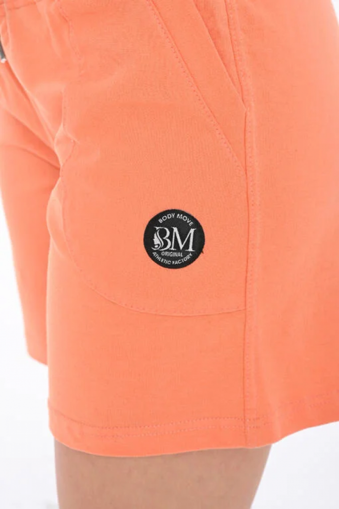 Shorts Sweatshirt with achinos BODY MOVE 1206 PORTOOKALI