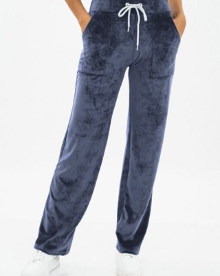 Velvet straight elastic pants RAF 1280