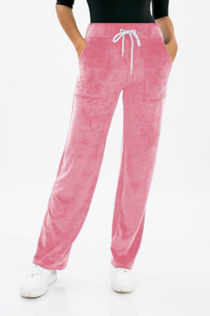Pants velvet straight elastic velvet pants ROZ 1280