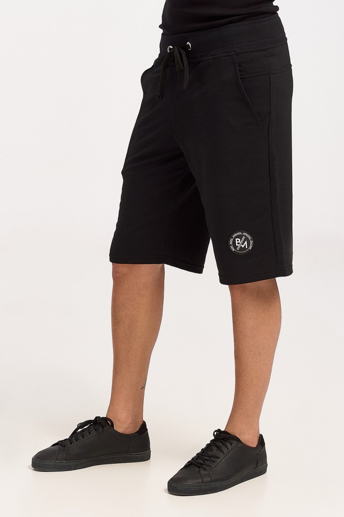 Men's cotton shorts BODY MOVE 1290 BLACK