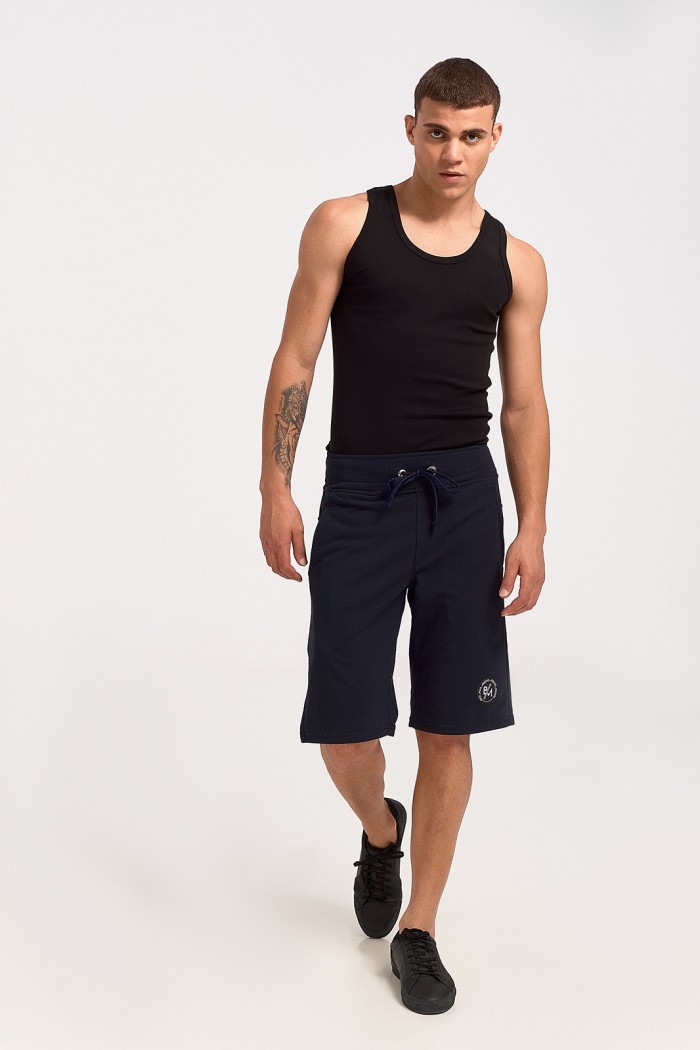 Mens cotton shorts BODY MOVE 1290 BLUE