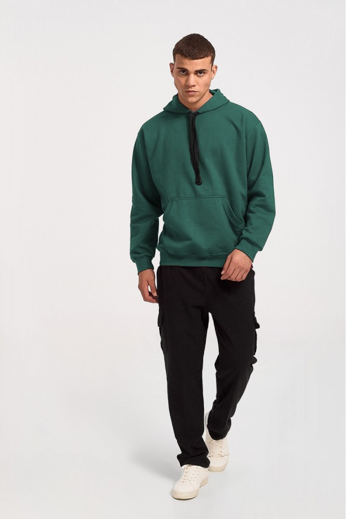 Kapuzenbluse BODY MOVE 1312 GRÜN