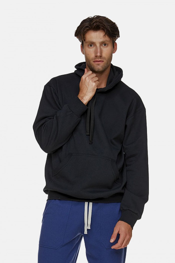 Hooded BODY MOVE 1312 Black