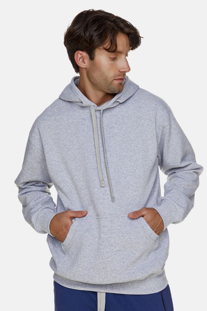 Hooded blouse BODY MOVE 1312 Grey