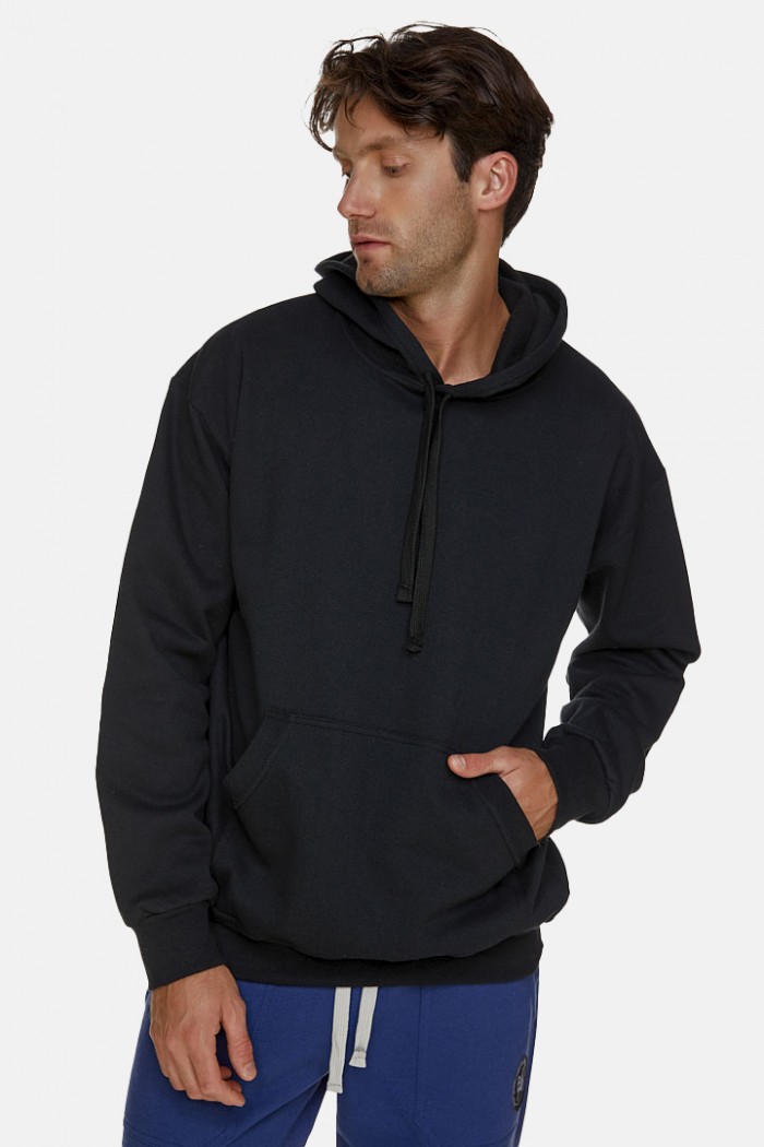 Hooded BODY MOVE 1312 Black