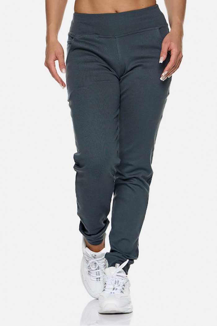 Sweatpants Sweatpants with elastic waistband BODY MOVE 1361 GREY