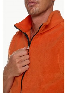 Sleeveless fleece cardigan BODY MOVE 1364 PORTOOKALI Sleeveless fleece cardigan BODY MOVE 1364 PORTOOKALI
