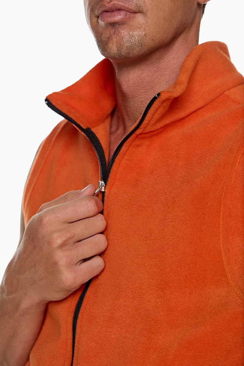 Sleeveless fleece cardigan BODY MOVE 1364 PORTOOKALI Sleeveless fleece cardigan BODY MOVE 1364 PORTOOKALI