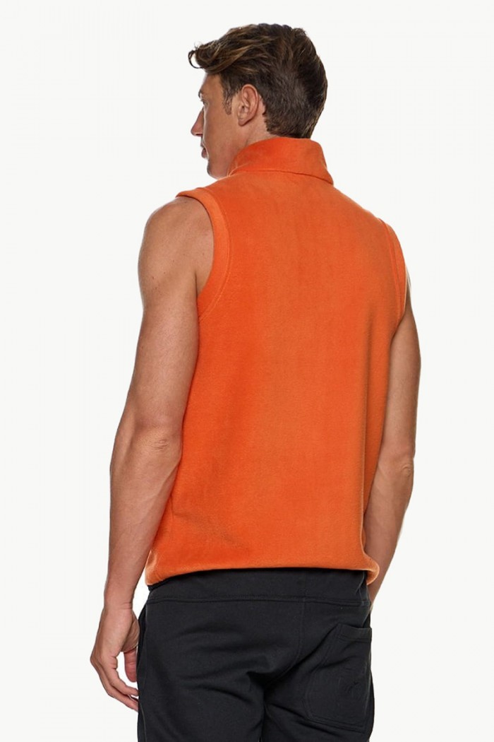 Ärmellose Fleece-Strickjacke BODY MOVE 1364 PORTOOKALI