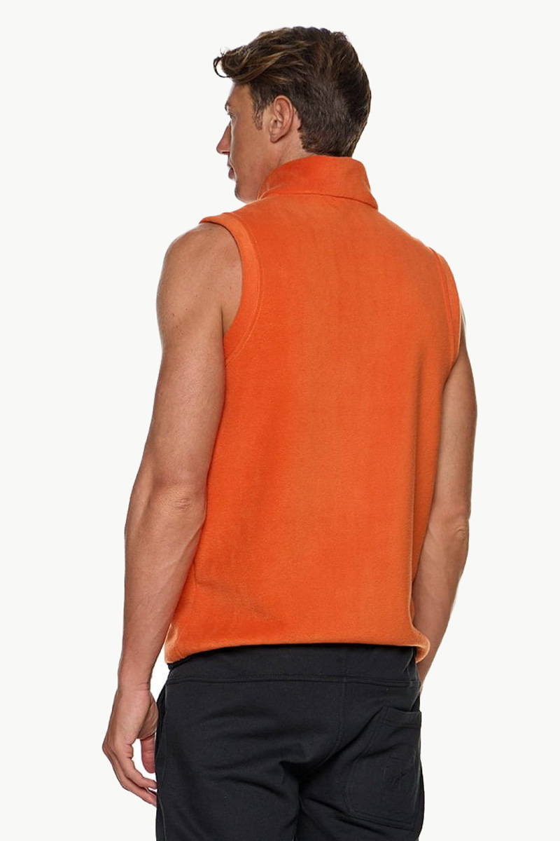 Sleeveless fleece cardigan BODY MOVE 1364 PORTOOKALI Sleeveless fleece cardigan BODY MOVE 1364 PORTOOKALI