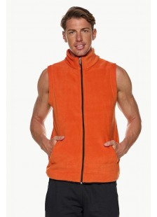 Sleeveless fleece cardigan BODY MOVE 1364 PORTOOKALI Sleeveless fleece cardigan BODY MOVE 1364 PORTOOKALI