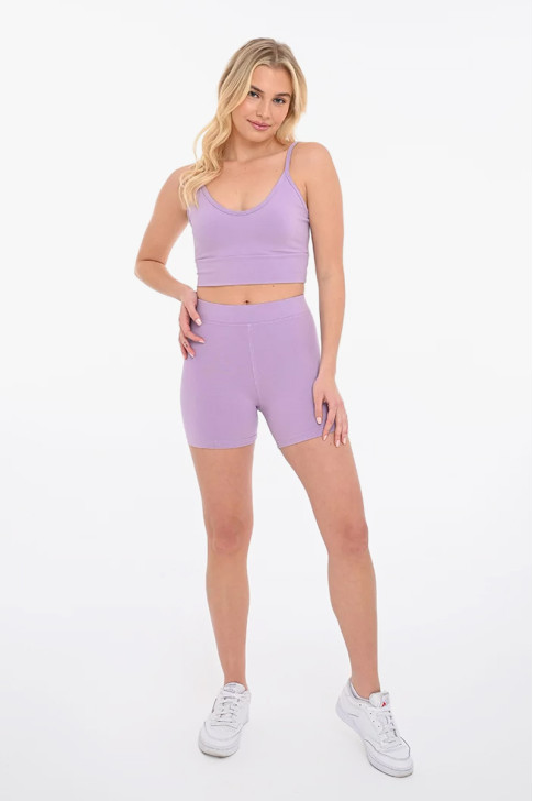 Kurze Radlerhose BODY MOVE 1384 LILAC