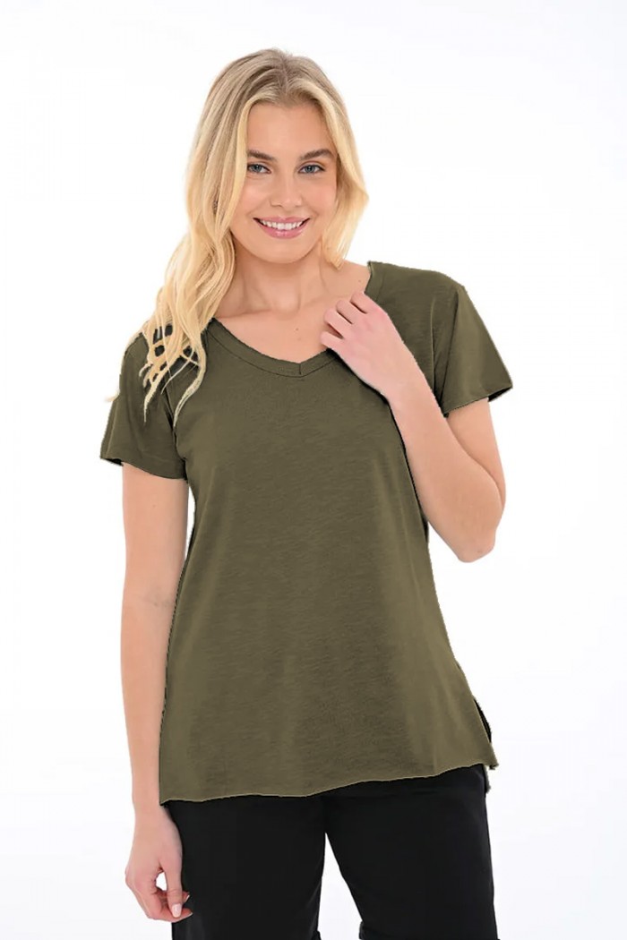 Women's blouse BODY MOVE Flame 1390 HAKI