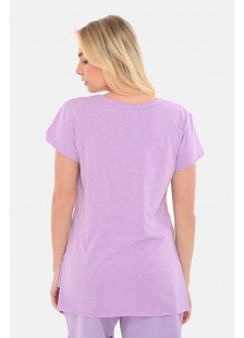 Women's blouse BODY MOVE Flame 1390 LILA Women's blouse BODY MOVE Flame 1390 LILA