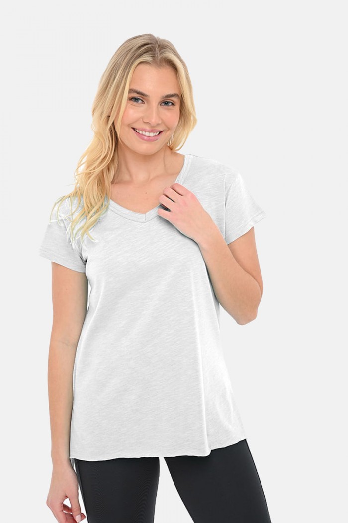 Women's blouse Flame BODY MOVE 1390 WHITE