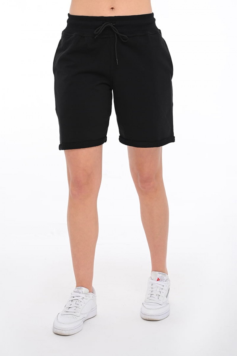 Bermuda shorts Women's three-strand BODY MOVE 1394 BLACK