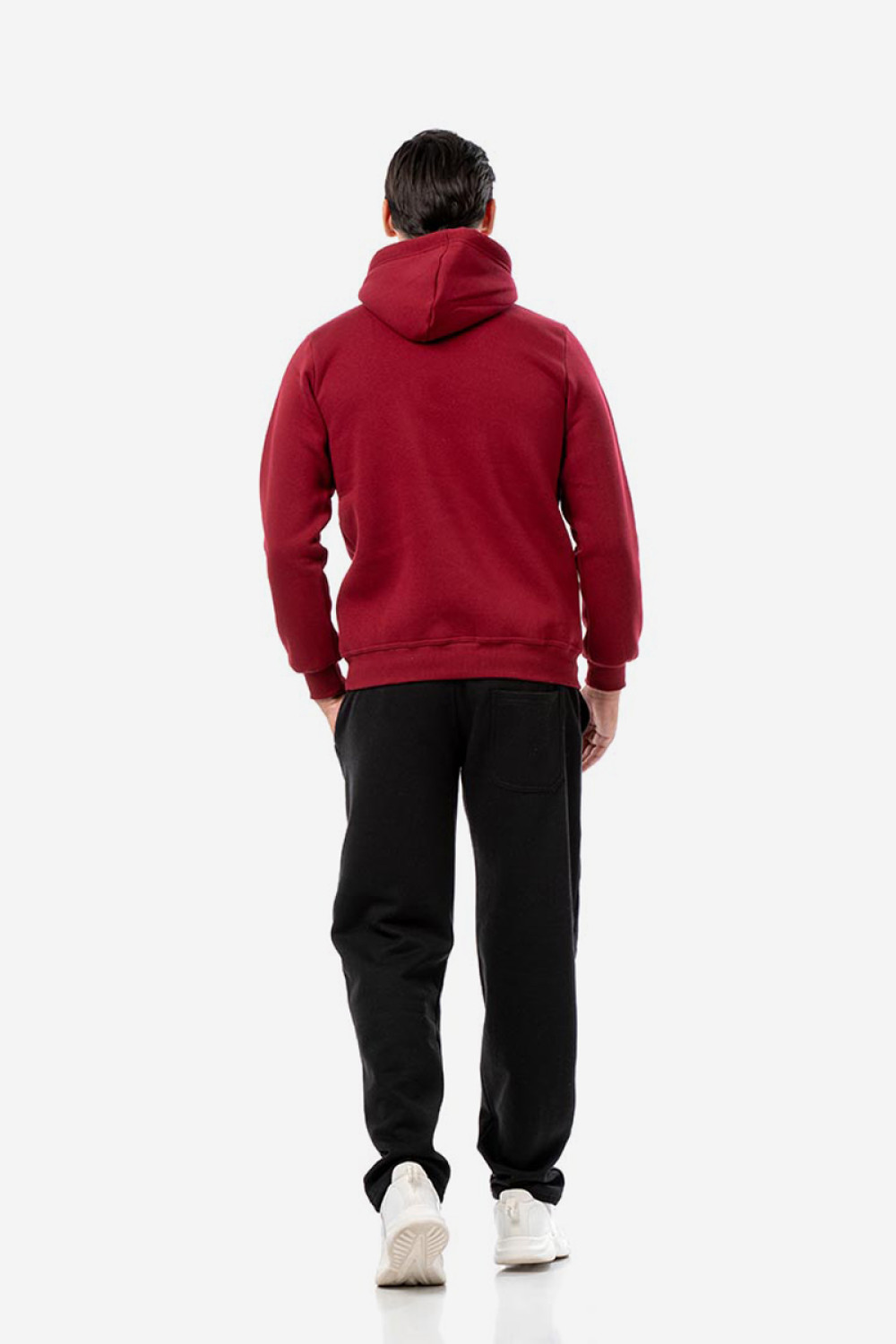 Black BODY MOVE straight-leg sweatpants 1426-BLACK with pockets