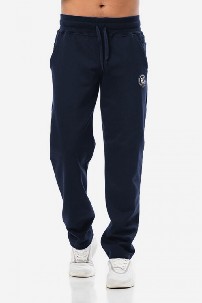 BODY MOVE 1426 BODY MOVE straight hoodie pants BLUE DROPS