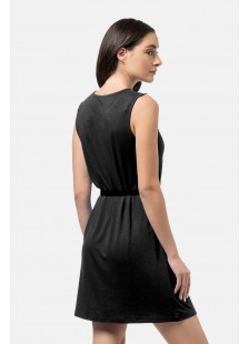 Ärmelloses Kleid Viscoze BODY MOVE 1441 BLACK