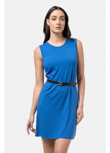Ärmelloses Kleid Viscoze BODY MOVE 1441 BLUE ROOE