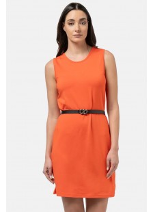Ärmelloses Kleid Viscoze BODY MOVE 1441 PORTOOKALI