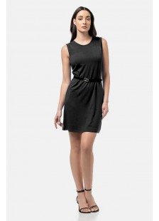 Ärmelloses Kleid Viscoze BODY MOVE 1441 BLACK