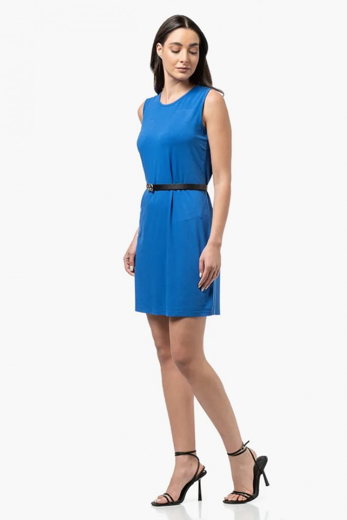Ärmelloses Kleid Viscoze BODY MOVE 1441 BLUE ROOE