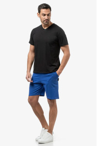 Men's Flama T-Shirt with V BODY MOVE 1452 Black