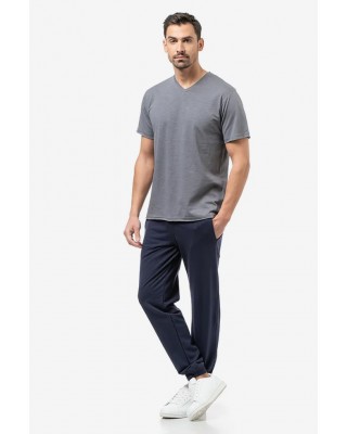 Herren-T-Shirt Flama mit V BODY MOVE 1452 GREY