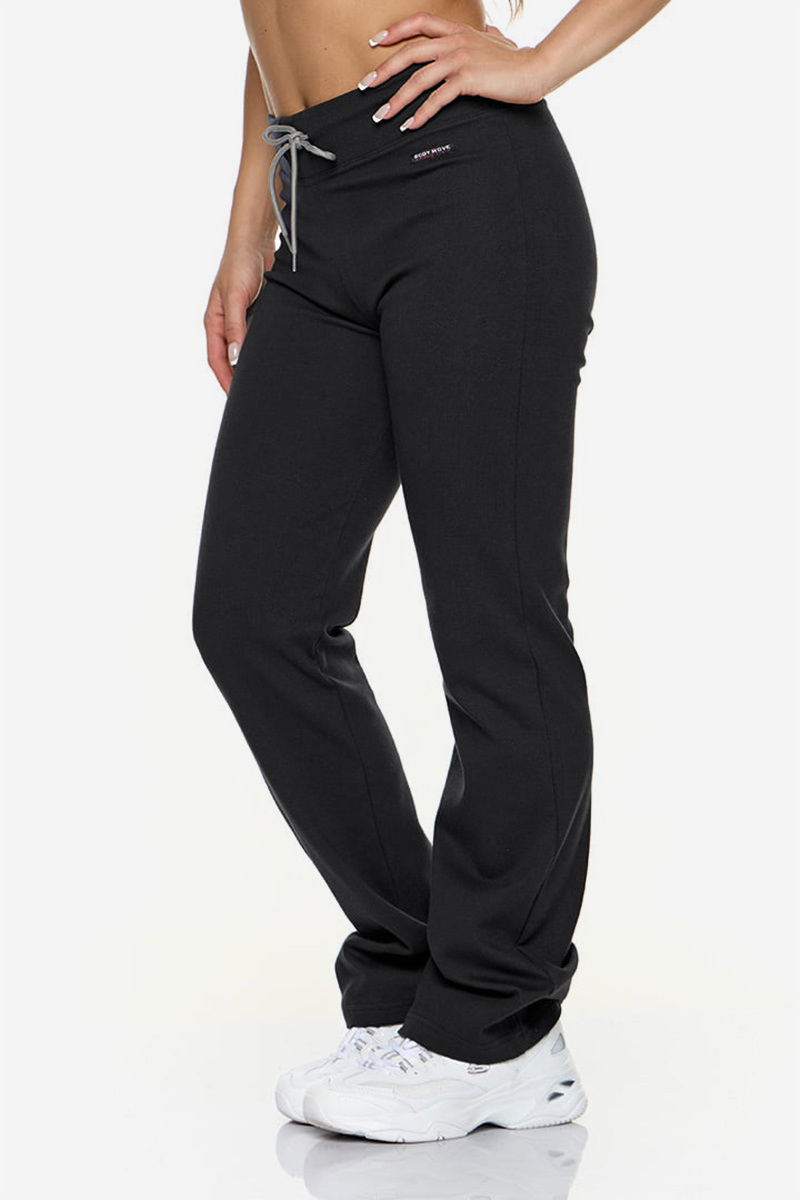 Womens RIB LYCRA BODY MOVE Pants RIB LYCRA BODY MOVE Isio 172 BLACK Womens RIB LYCRA BODY MOVE Pants RIB LYCRA BODY MOVE Isio 172 BLACK