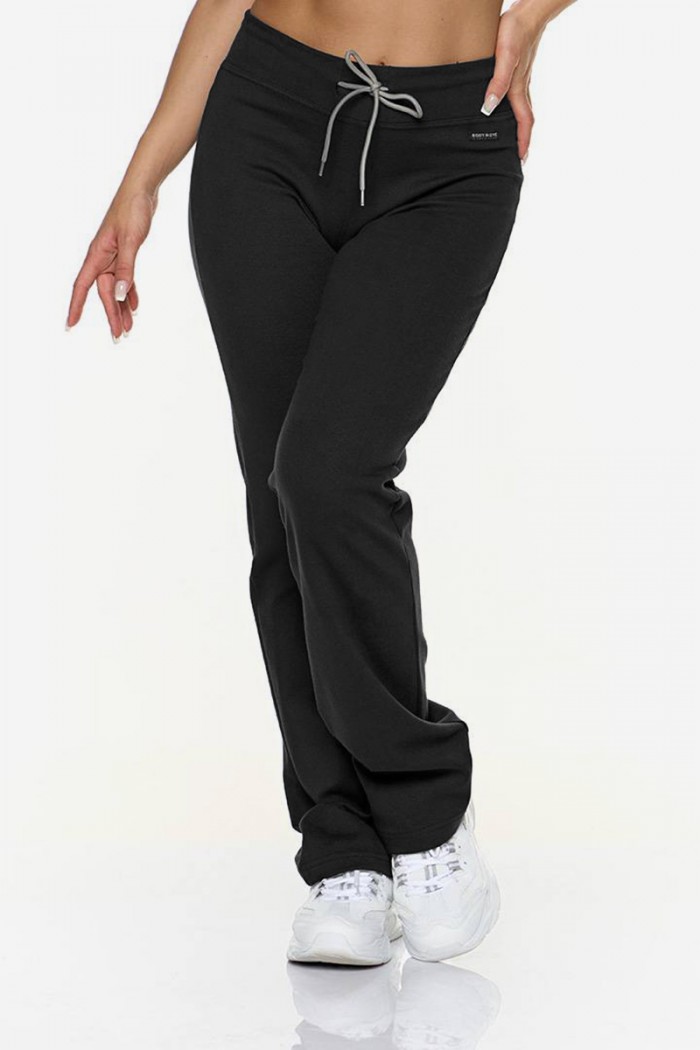 Womens RIB LYCRA BODY MOVE Pants RIB LYCRA BODY MOVE Isio 172 BLACK
