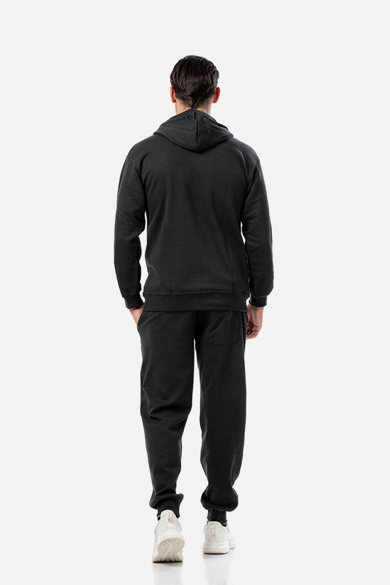 Herren-Kapuzenstrickjacke BODY MOVE 173 BLACK Herren-Kapuzenstrickjacke BODY MOVE 173 BLACK