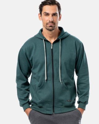 Herrenstrickjacke mit Kapuze BODY MOVE 173 KYPARISSI