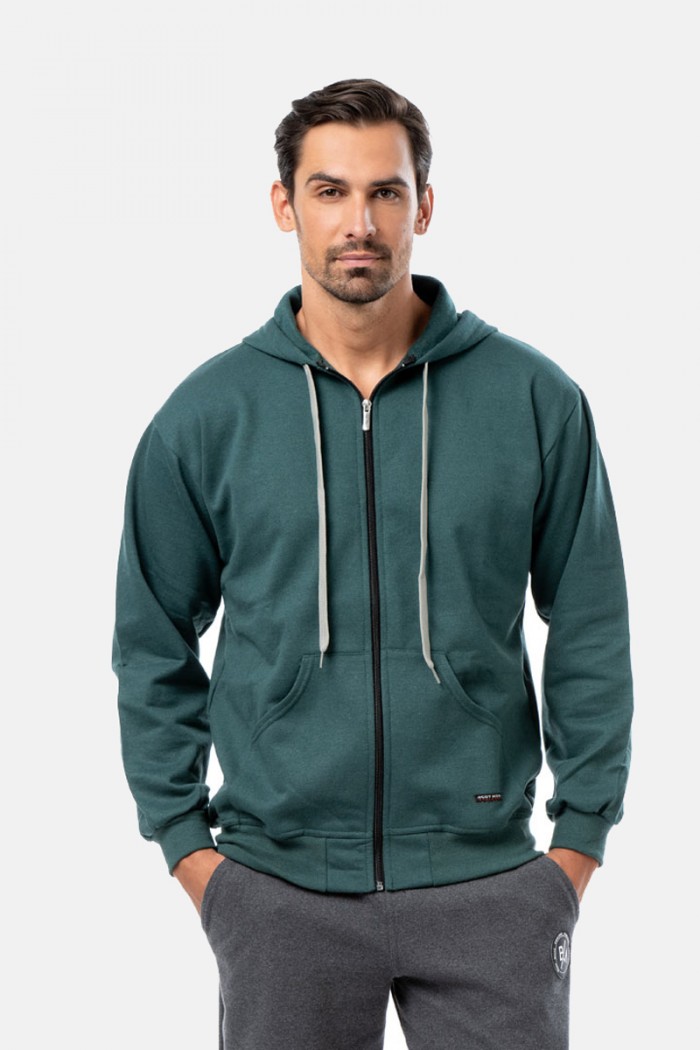 Men's hooded cardigan BODY MOVE 173 KYPARISSI