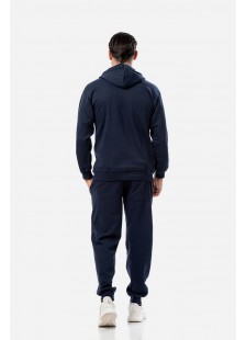Herren Strickjacke mit Kapuze BODY MOVE 173 BLUE DARK Herren Strickjacke mit Kapuze BODY MOVE 173 BLUE DARK