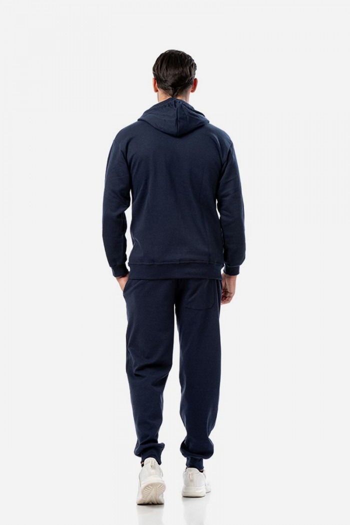 Men's hooded cardigan BODY MOVE 173 BLUE DARK