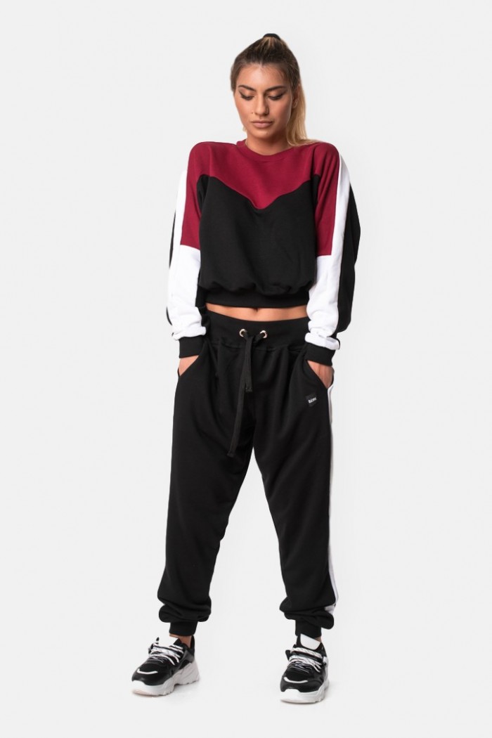 Sports overalls BODY MOVE Crop Top BLACK