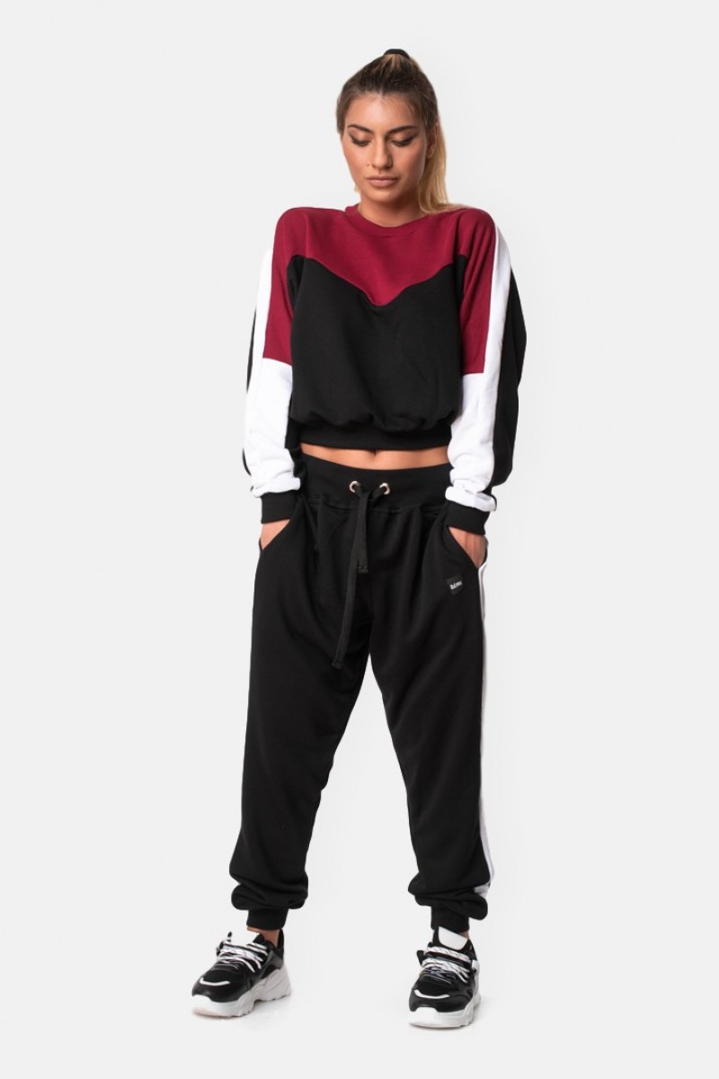 Sports overalls BODY MOVE Crop Top BLACK