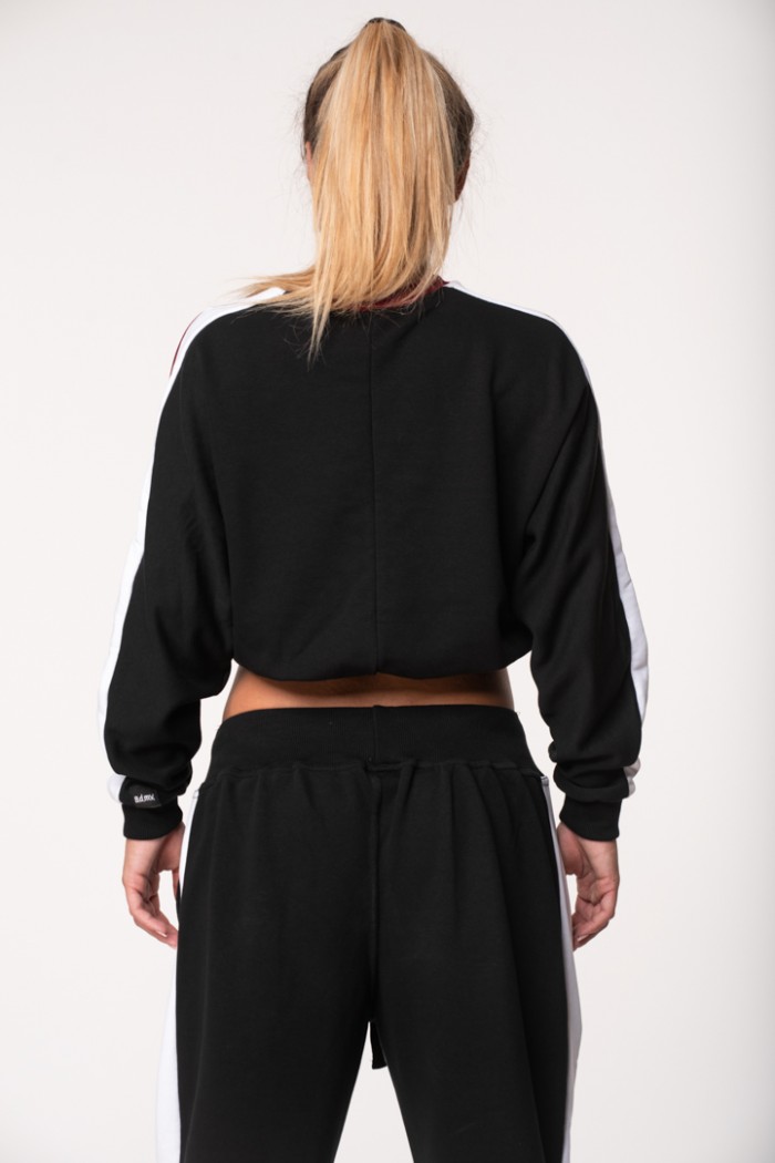 Sports overalls BODY MOVE Crop Top BLACK