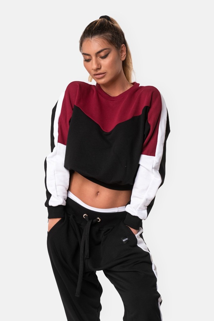 Sports overalls BODY MOVE Crop Top BLACK