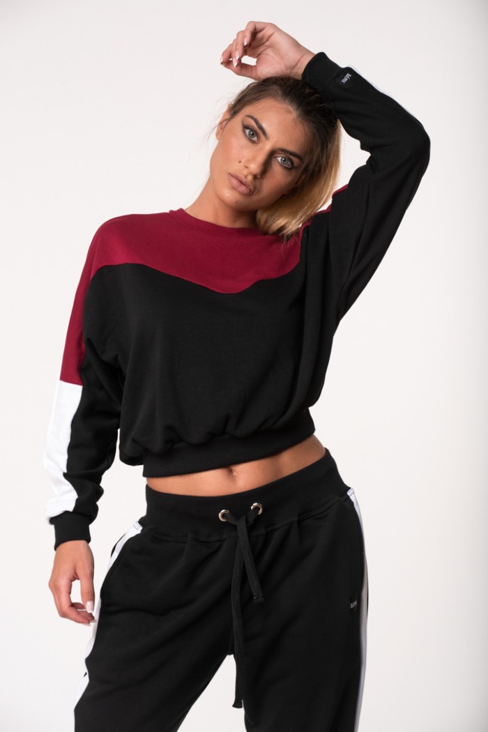 Sports overalls BODY MOVE Crop Top BLACK