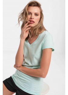 Damen T-Shirt mit V in Veraman Farbe