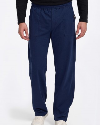 Herrenhosen BODY MOVE Slim Spring Hose Blau Dunkelblau