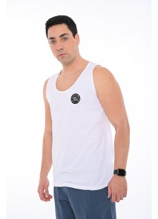 Sleeveless blouse BODY MOVE 257 WHITE